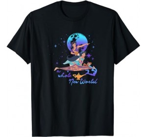 Disney Aladdin Group Shot A Whole New World Blue _ Purple T-Shirt